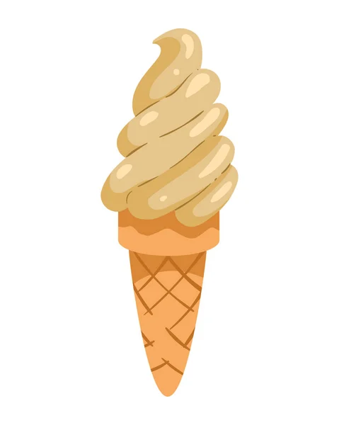 アイスクリームデザートのアイコンは — ストックベクタ