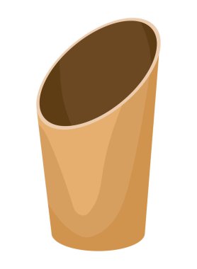 Eko geri dönüştürülmüş fincan modelleme simgesi izole