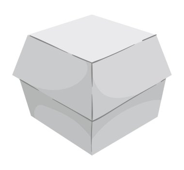 mockup beyaz paket izole simgesi