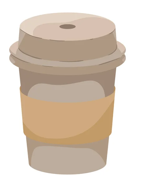 Mockup Disposable Cup Isolated Icon — Stock Vector