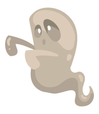 halloween scary ghost isolated icon