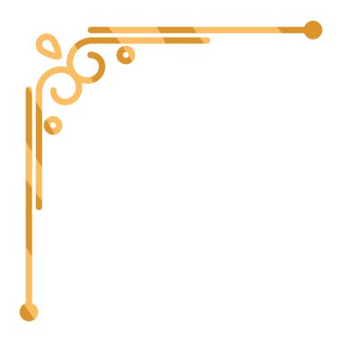 Beyaz arkaplan simgesinde süsleme