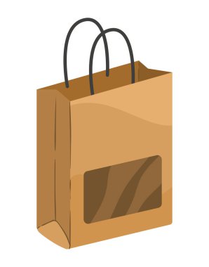 mockup shopping bag isolated icon