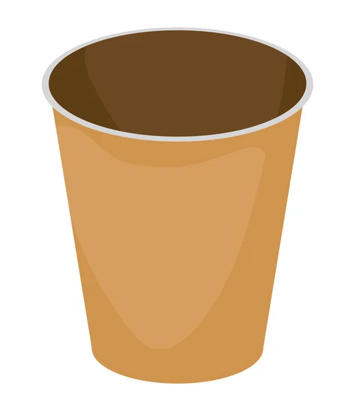 Eco Paper Cup Mockup Isolated Icon — Stock Vector