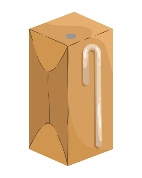 Eco Box Maquette Icône Isolée — Image vectorielle