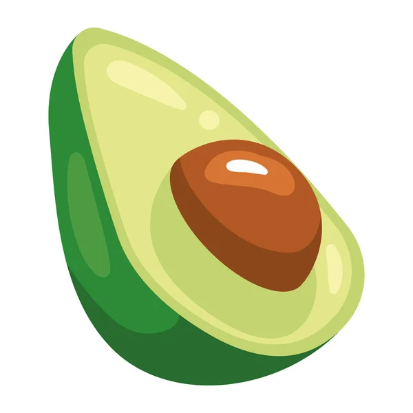 Икона Здоровой Пищи Овощей Авокадо — стоковый вектор
