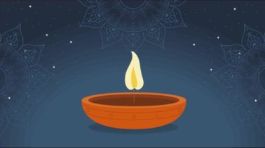 diwali festivali fenerli animasyon, 4k video animasyonu