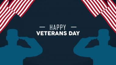 Askerlerle birlikte mutlu gaziler günü, 4K video animasyonu