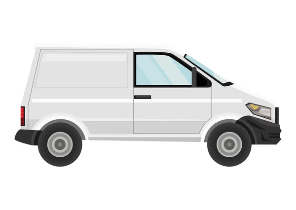 货车白色模拟图标 — 图库矢量图片