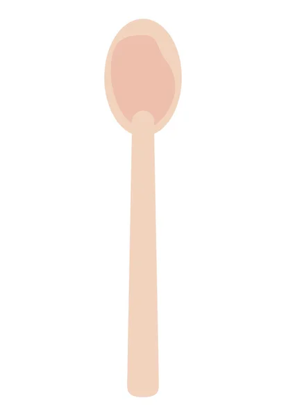 Eco Spoon Cutlery Mockup Icon — Stockvektor