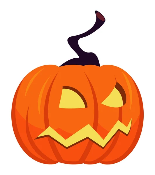 Halloween Lámpara Calabaza Carácter Cómico — Vector de stock