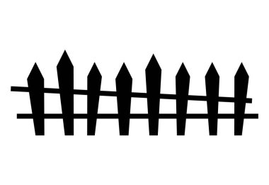 çit ahşap siluet simgesi