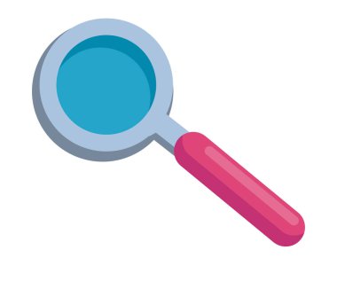 büyüteç arama simgesi izole edildi