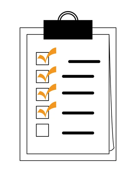 Clipboard Checklist Document Icon — Archivo Imágenes Vectoriales