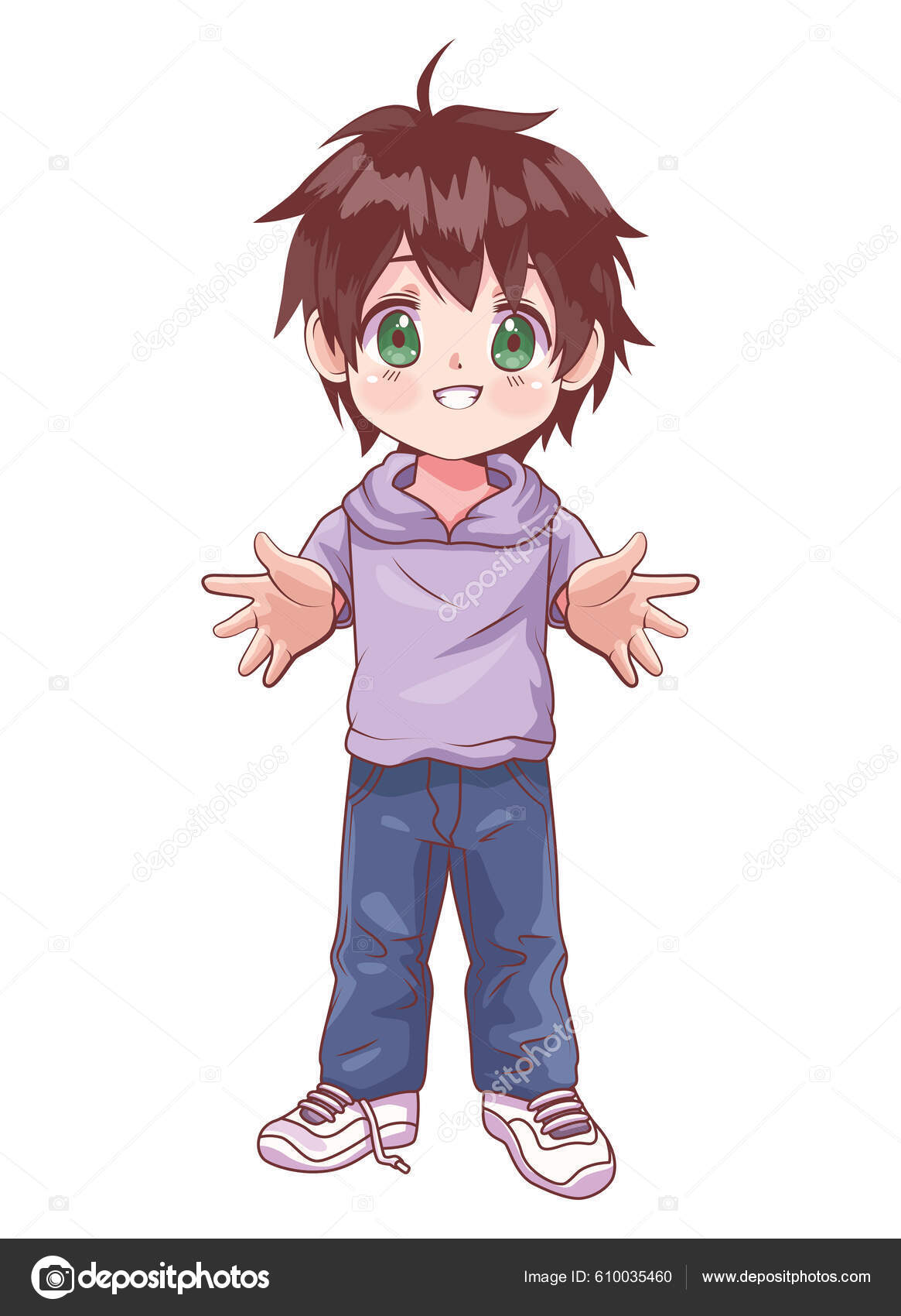 young man anime style character Stock Vector Image & Art - Alamy