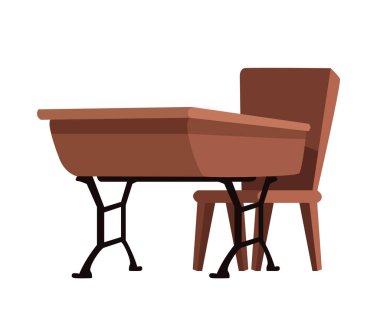 ahşap okul masası ekipman simgesi