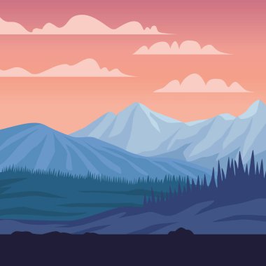 Orman manzaralı güzel manzara