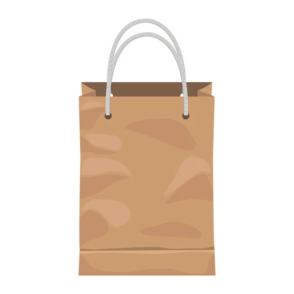 Handle Ecology Shopping Bag Icon — Stock Vector