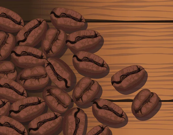 木制海报中的咖啡吐司 — 图库矢量图片
