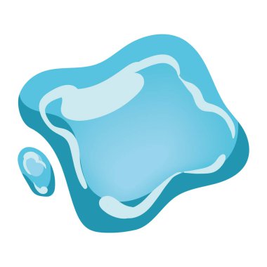 Saf su damlası doğa simgesi