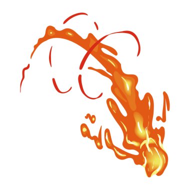 Ateş fırlatma simgesi izole edildi