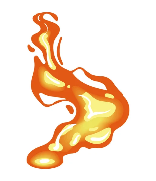 Fuego Llama Llama Llama Aislado Icono — Vector de stock