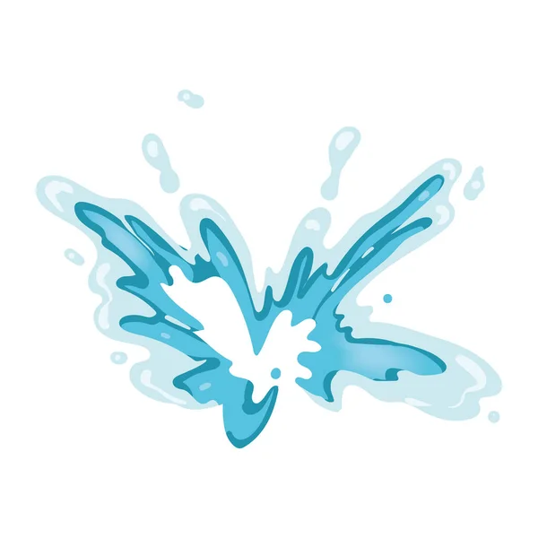 Water Shot Natural Resource Icon — Stock Vector