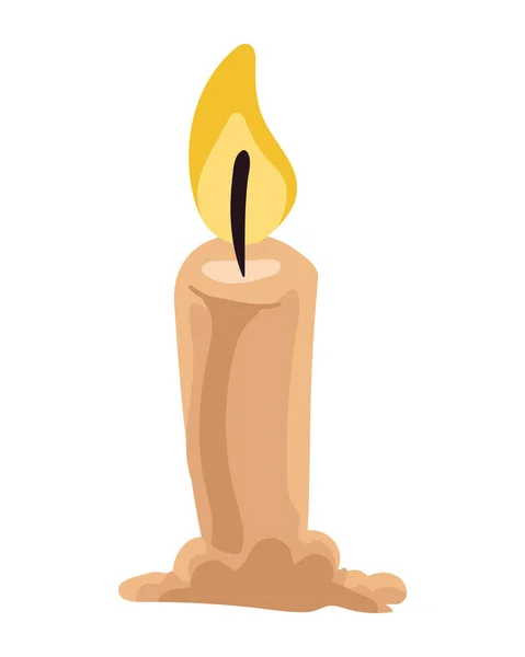 Candle Wax Fire Icon — Wektor stockowy