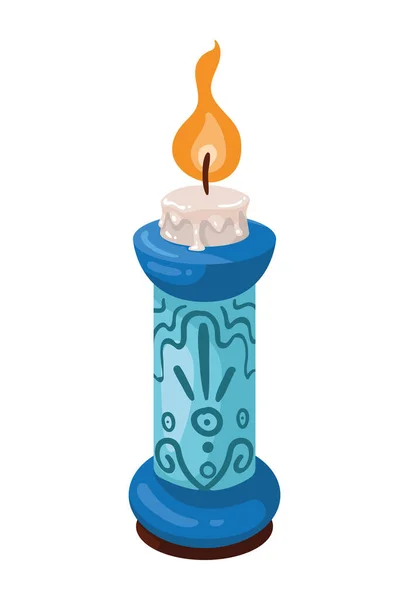Mexikanischer Kronleuchter Mit Kerzensymbol Isoliert — Stockvektor