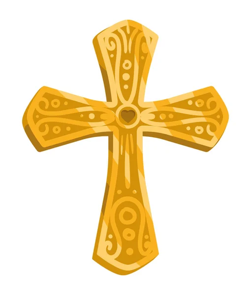 Золотой Крест — стоковый вектор