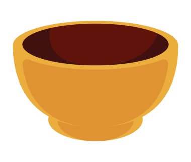 Altın kase dekorasyonu izole edilmiş simge