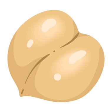 Nohut tohumu organik ürün simgesi