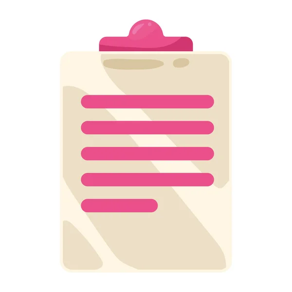 Clipboard Document Glassmorphism Style Icon — 스톡 벡터