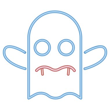 Cadılar bayramı Dracula hayalet neon ışığı