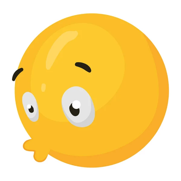 Emoji Blowing Style Icon — Stock Vector