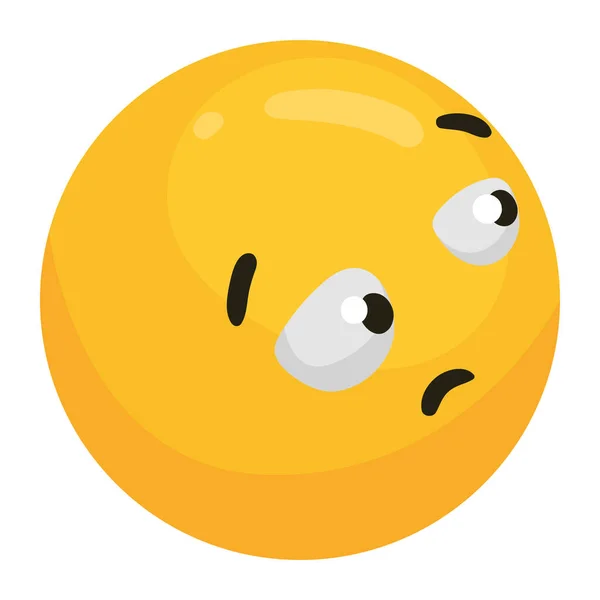 Emoji Thoughtful 3D风格图标 — 图库矢量图片