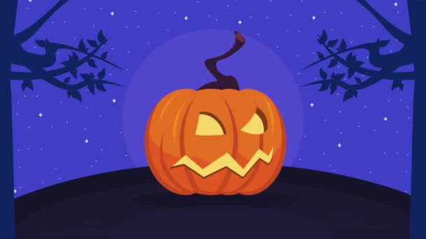 Happy Halloween Animace Dýní Video Animované — Stock video