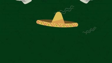 Didia de los muertos animasyon ikon desenli, 4k animasyon