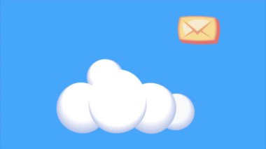 Bulut canlandırmalı zarf iletisi, 4k video canlandırması