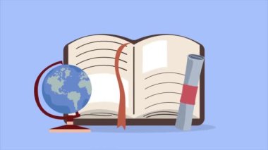 dünya haritası seyahat tatilleri animasyon, 4k video animasyonu