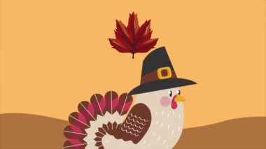 Hindi ve hacı şapkası animasyonu, 4k video animasyonu.