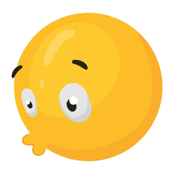 Emoji Blowing Style Icon — Stock Vector