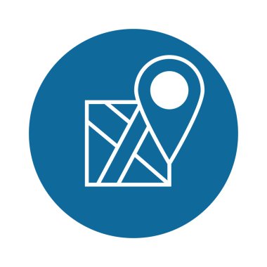 harita simgesindeki pin konumu