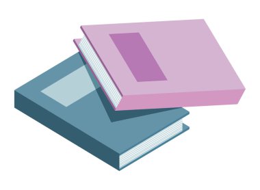iki metin kitabı izometrik simgesi