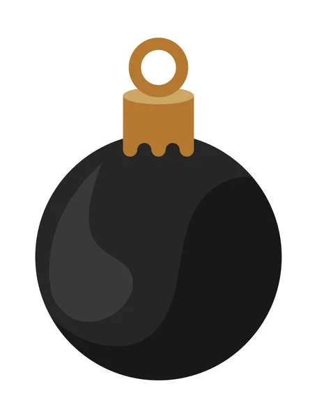 Черный Рождественский Бал — стоковый вектор