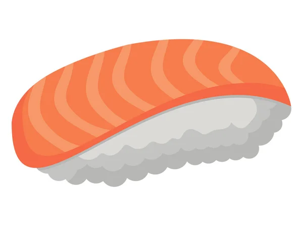 Nigiri Sushi Aziatische Voedsel Pictogram — Stockvector