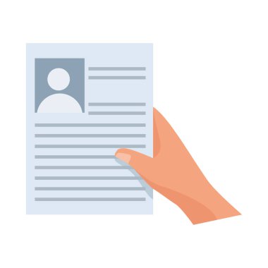 Ders programı belge simgesine sahip el