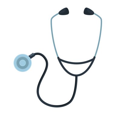 stetoskop tıbbi araç kardiyoloji simgesi