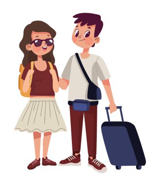 Bavul karakterli turistler