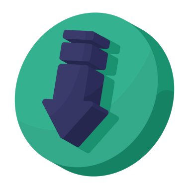 Okun aşağı yönlü tuşu izometrik